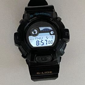 CASIO G-SHOCK GWX-8900 G-LIDE 腕時計 ウォッチ 電波ソーラー デジタル デイト カレンダー付き ロゴ 黒 ブラック GWX-8900 カシオジーショック