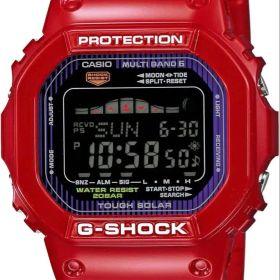 【レア】G-SHOCK 電波時計 GWX-5600C-4JF G-LIDE 赤