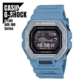 【即納】CASIO カシオ G-SHOCK Gショック G-LIDE Gライド Bluetooth搭載 モバイルリンク GBX-100-2A ライトブルー 腕時計 メンズ