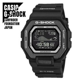 【即納】国内正規品 CASIO カシオ G-SHOCK G-LIDE SURFRIDER FOUNDATION JAPAN コラボレーションモデル Bluetooth搭載 GBX-100SFJ-1JR ブラック 腕時計 メンズ