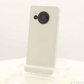 (中古)SHARP AQUOS R8 256GB クリーム SH-52D docomo SIMフリー(295-ud)