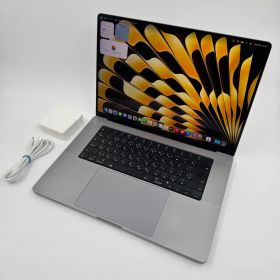 【送料無料】Apple MacBook Pro 16(2021, A2485) M1 Max / RAM 64GB / SSD 2TB / スペースグレー / 充放電回数 : 554 [MC204]