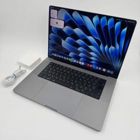 【送料無料】Apple MacBook Pro 16(2021, A2485) M1 Max / RAM 64GB / SSD 2TB / スペースグレー / 充放電回数 : 275 [MC206]