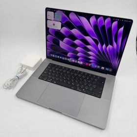 【送料無料】Apple MacBook Pro 16(2021, A2485) M1 Max / RAM 64GB / SSD 2TB / スペースグレー / 充放電回数 : 121 [MC207]