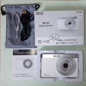 デジタルカメラ KEIYO AN-DC003 WH Wi-Fi対応