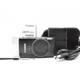 ＜＜ポーチ付き！！＞＞【美品】CANON キヤノン コンパクトデジタルカメラIXY650m ブラック 光学12倍ズーム IXY650mBK #LE2028156