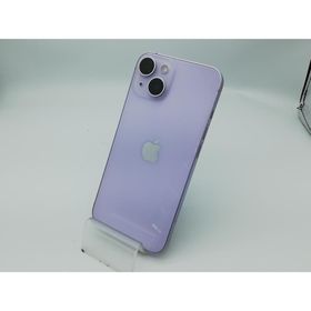 【中古】Apple SoftBank 【SIMフリー】 iPhone 14 128GB パープル MPUY3J/A【秋葉本店】保証期間１ヶ月【ランクC】
