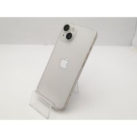 【中古】【赤ロム保証あり】Apple au 【SIMフリー】 iPhone 14 128GB スターライト MPUQ3J/A【新宿東口】保証期間１ヶ月【ランクC】