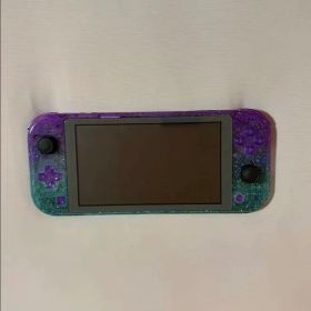 nintendo switch lite グラデーション ラメ カスタム