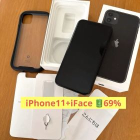 iPhone11 128GB ブラック iFace付