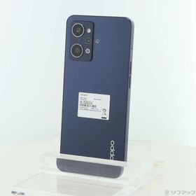 (中古)ワイモバイル OPPO Reno7 A 128GB スターリーブラック A201OP Y!mobile SIMフリー(377-ud)