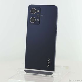 (中古)ワイモバイル OPPO Reno7 A 128GB スターリーブラック A201OP Y!mobile SIMフリー(352-ud)