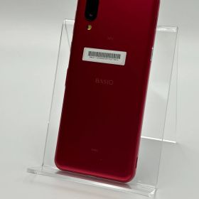 【中古B】BASIO active SHG09 レッド SIMフリー 白ロム