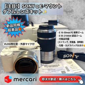 【保証あり】SONY α VLOGCAM ZV-E10 ダブルレンズキット
