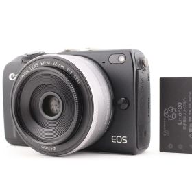 ★極上品★キヤノン CANON EOS M2 ボディ ホワイト + EF-M 22mm F2 STM シルバー★ M1592＃24