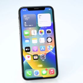 【液晶美品＊バッテリー最大容量100％】SIMフリーiPhone X 256GB スペースグレイ