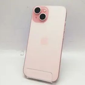 【中古】【赤ロム保証あり】Apple au 【SIMフリー】 iPhone 15 128GB ピンク MTMJ3J/A【立川フロム中武】保証期間１ヶ月【ランクB】