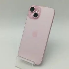 【中古】Apple docomo 【SIMフリー】 iPhone 15 128GB ピンク MTMJ3J/A【OSU301】保証期間１ヶ月【ランクA】