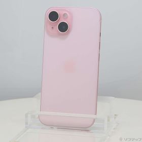 (中古)Apple iPhone15 128GB ピンク MTMJ3J/A SIMフリー(349-ud)
