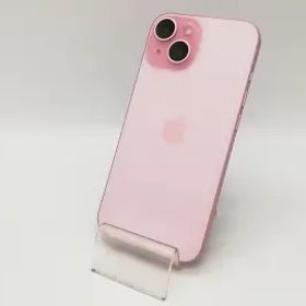 【中古】Apple docomo 【SIMフリー】 iPhone 15 128GB ピンク MTMJ3J/A【広島本通】保証期間１ヶ月【ランクA】