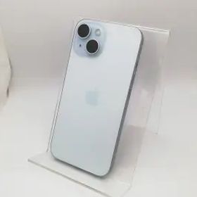 【中古】Apple docomo 【SIMフリー】 iPhone 15 128GB ブルー MTML3J/A【秋葉3号】保証期間１ヶ月【ランクA】