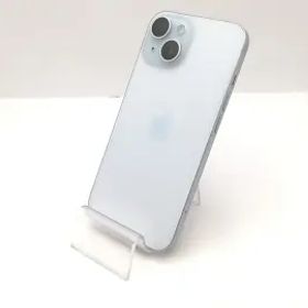 【中古】Apple au 【SIMフリー】 iPhone 15 128GB ブルー MTML3J/A【新宿東口】保証期間１ヶ月【ランクB】