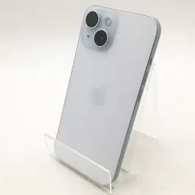【中古】Apple docomo 【SIMフリー】 iPhone 15 128GB ブルー MTML3J/A【千葉】保証期間１ヶ月【ランクB】