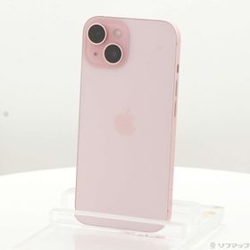 (中古)Apple iPhone15 256GB ピンク MTMP3J/A SIMフリー(276-ud)