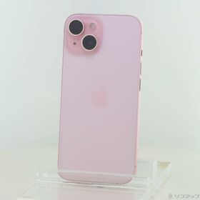 (中古)Apple iPhone15 256GB ピンク MTMP3J/A SIMフリー(295-ud)