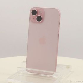 (中古)Apple iPhone15 256GB ピンク MTMP3J/A SIMフリー(348-ud)