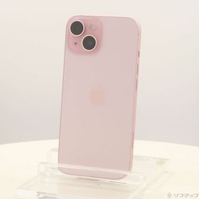 (中古)Apple iPhone15 256GB ピンク MTMP3J/A SIMフリー(371-ud)