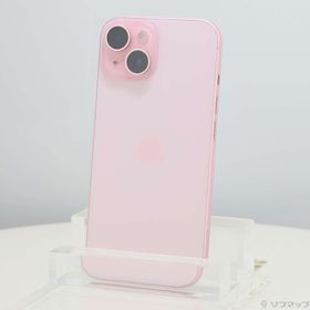 (中古)Apple iPhone15 256GB ピンク MTMP3J/A SIMフリー(377-ud)