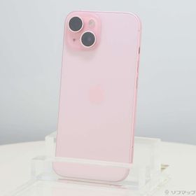 (中古)Apple iPhone15 256GB ピンク MTMP3J/A SIMフリー(377-ud)