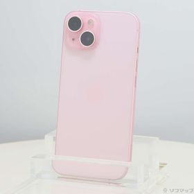 (中古)Apple iPhone15 256GB ピンク MTMP3J/A SIMフリー(377-ud)