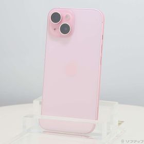 (中古)Apple iPhone15 256GB ピンク MTMP3J/A SIMフリー(377-ud)