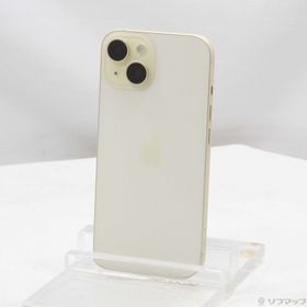 (中古)Apple iPhone15 256GB イエロー MTMQ3J/A SIMフリー(349-ud)