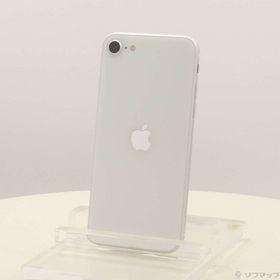 (中古)Apple iPhone SE 第2世代 128GB ホワイト MXD12J/A SIMフリー(196-ud)