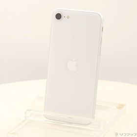 (中古)Apple iPhone SE 第2世代 128GB ホワイト MXD12J/A SIMフリー(198-ud)