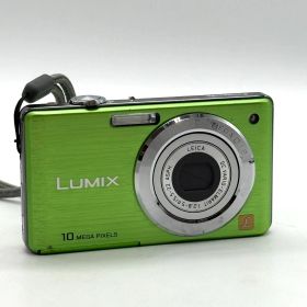 【中古品】Panasonic「LUMIX DMC-FS7」グリーンカラーモデル デジタルカメラ デジカメ コンデジ ジャンク品