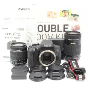 CANON EOS Kiss X8i ダブルズームキット EF-S18-55mm/EF-S55-250mm デジタル一眼レフカメラ