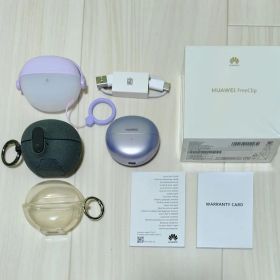 【ジャンク】HUAWEI FreeClip ワイヤレスイヤホン＋ケース3種類
