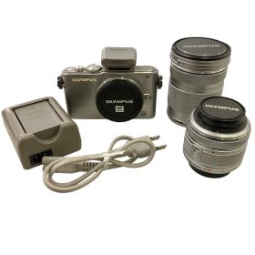 186000 動作確認済み OLYMPUS オリンパス PEN Lite レンズキット E-PL3 シルバー
