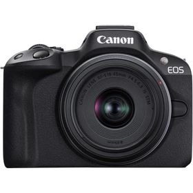 Canon キヤノン ミラーレス一眼カメラ EOS R50 RF-S18-45 IS STM レンズキット ブラック 新品
