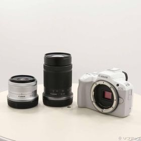 〔中古〕Canon(キヤノン) EOS R50 ダブルズームキット ホワイト〔258-ud〕
