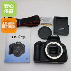 新品同様 EOS Kiss X7i ブラック 即日発送 デジタル一眼 Canon 本体 土日祝発送OK 09000