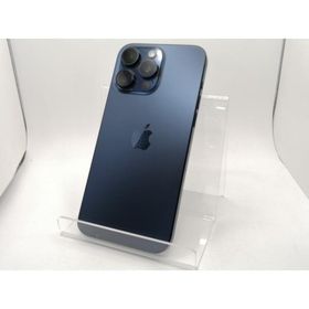 【中古】Apple 国内版 【SIMフリー】 iPhone 15 Pro Max 256GB ブルーチタニウム MU6T3J/A【静岡】保証期間１ヶ月【ランクC】