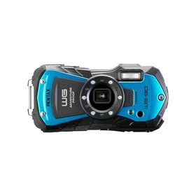 PENTAX WG-90 ブルー 本格防水デジタルカメラ 14m防水 (連続2時間) 1.6m耐衝撃 防塵 -10℃耐寒 アウトドアで活躍するタフネスボディ CALSモード搭載
