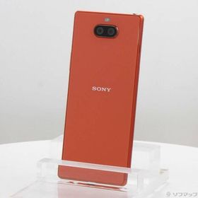 〔中古〕SONY(ソニー) Xperia 8 64GB オレンジ SOV42 auロック解除SIMフリー〔377-ud〕