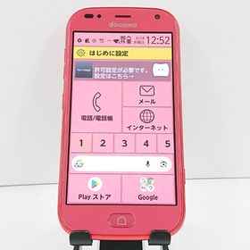 らくらくスマートフォン F-42A ドコモ ピンク c20980