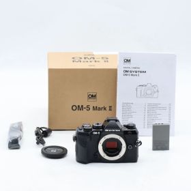 ショット数487回 OM SYSTEM オリンパス OM-5 Mark II ボディ ブラック #5064